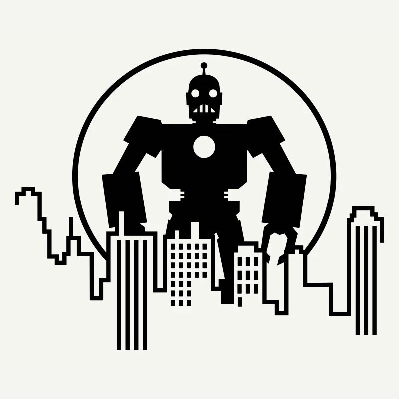 Robot Skyline – Sci-Fi Android Silhouette Shirt