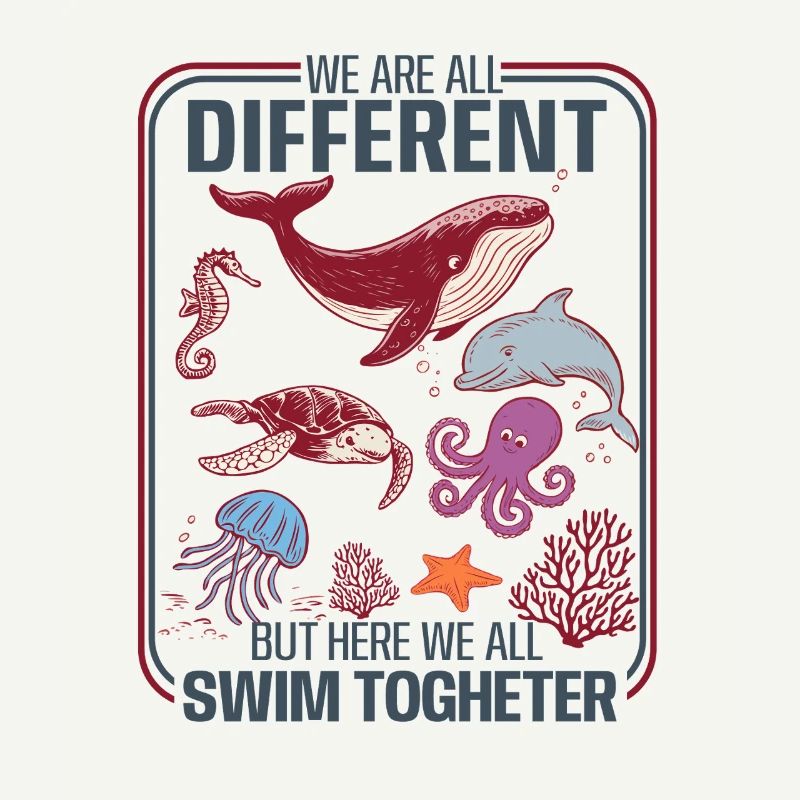 Underwater Diversity Unity Design