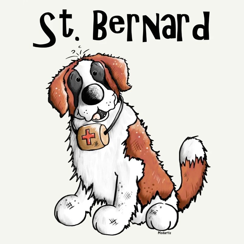Drolliger Bernhardiner - Hund