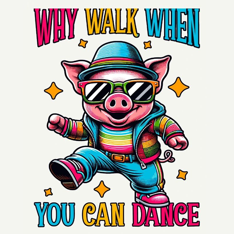 Drôle de danse cochon