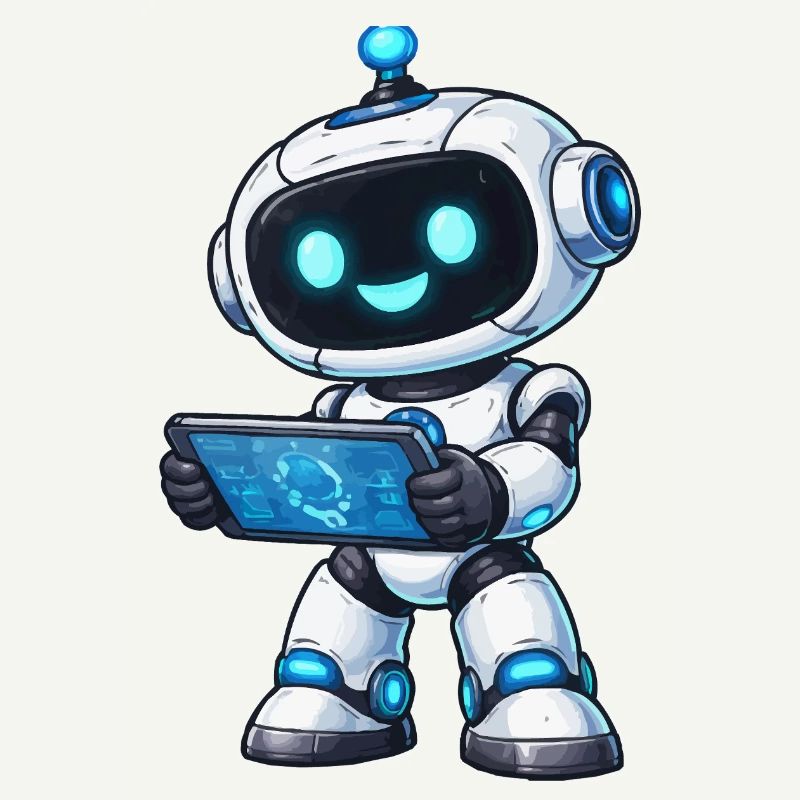 Petit robot avec tablette