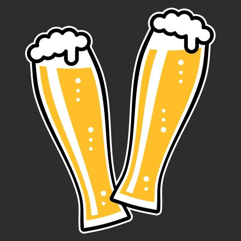 2 verres à bière de blé toast (bière de blé / 3C)