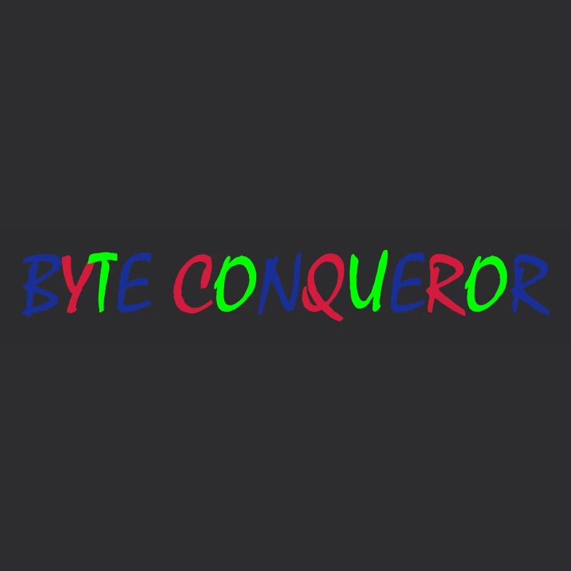Byte Conqueror – Typographie colorée