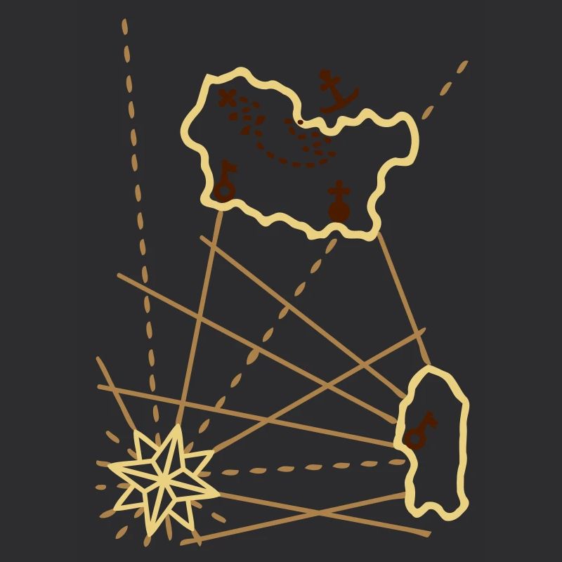 Schatz - Ankerplatz - 3 Farb Vektor