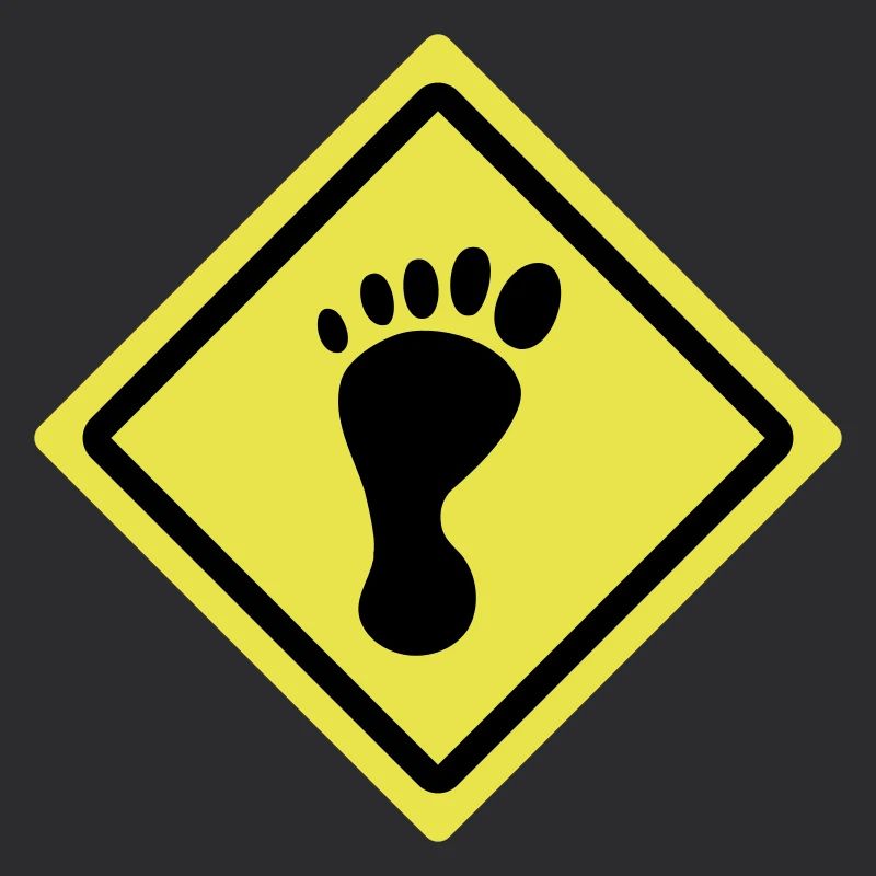 foot roadsign