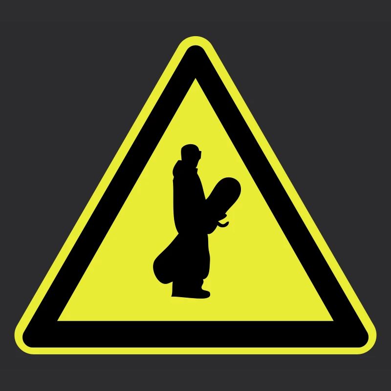 Snowboarder Schild