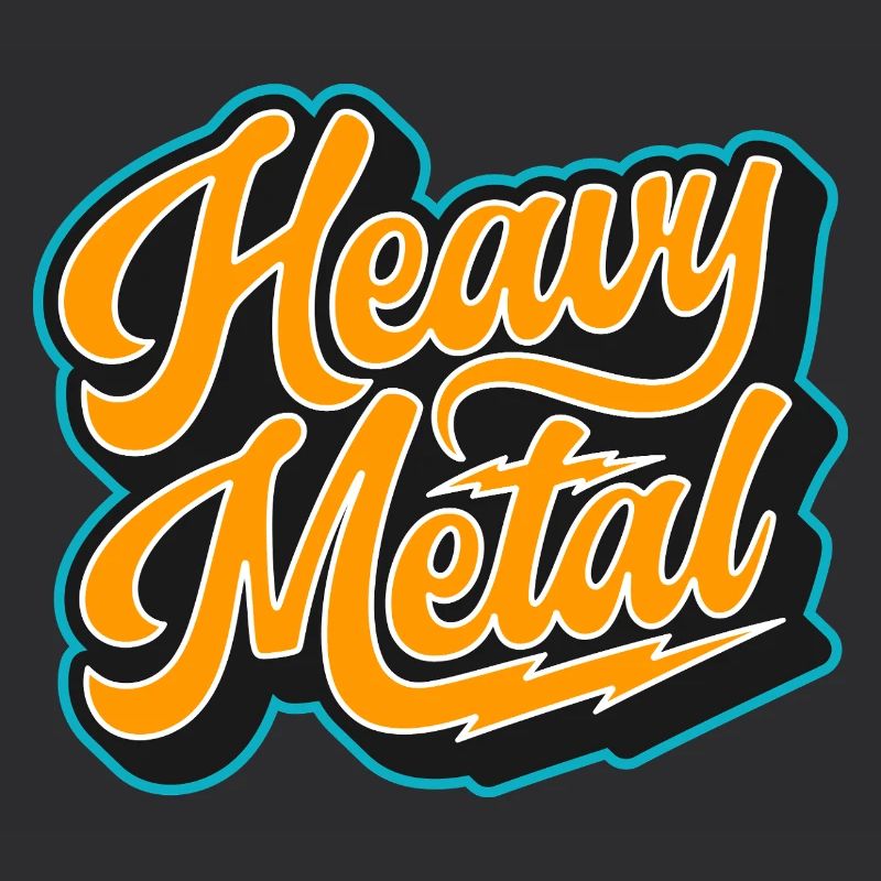 Heavy Metal Bold Script Logo