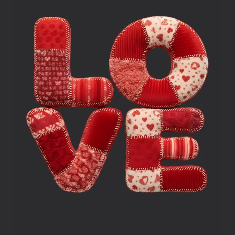 Patchwork Love Romantic Gift for Girlfriend