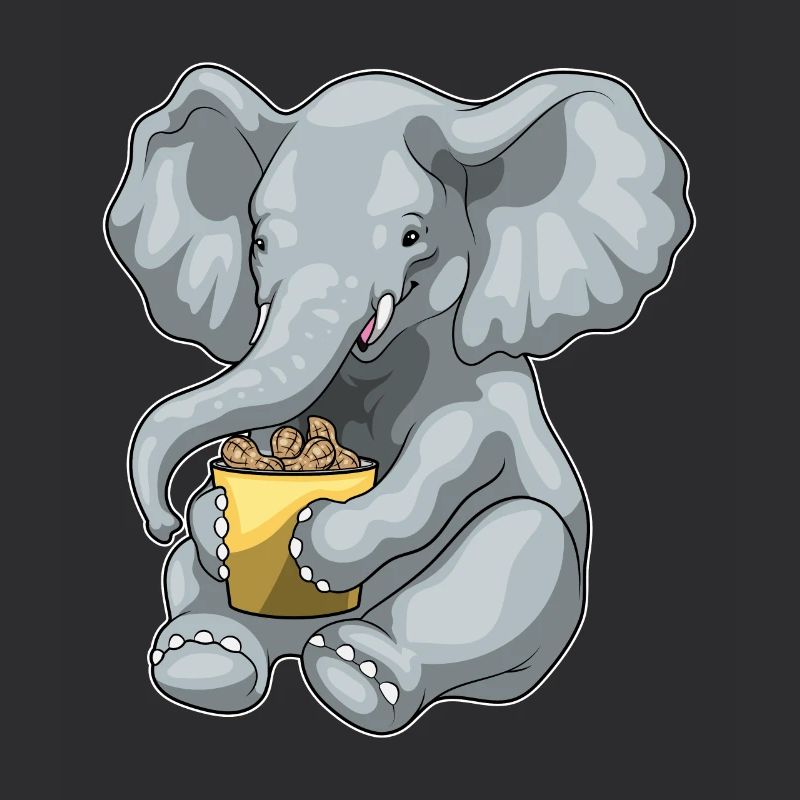 Elefant Erdnüsse