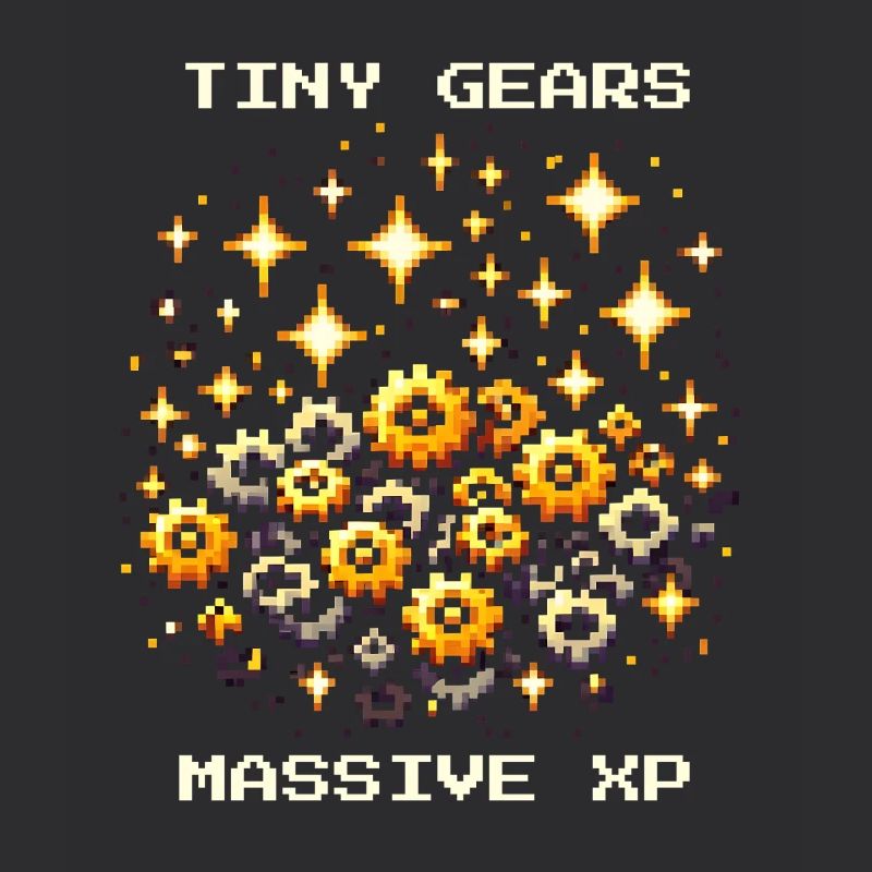 Tiny Gears XP Conduire Mécanique de précision Nerd Pixel