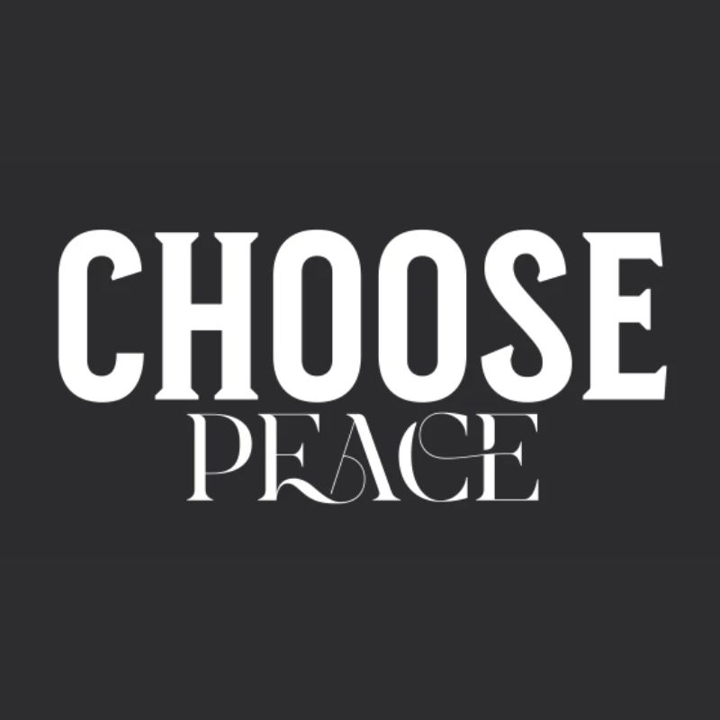 Choisissez Peace Bold Typographic
