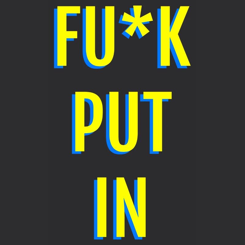 Provocative neon text graphics