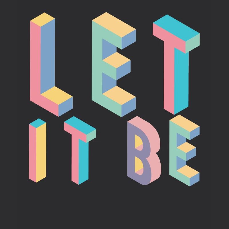 Lett it be, typographie