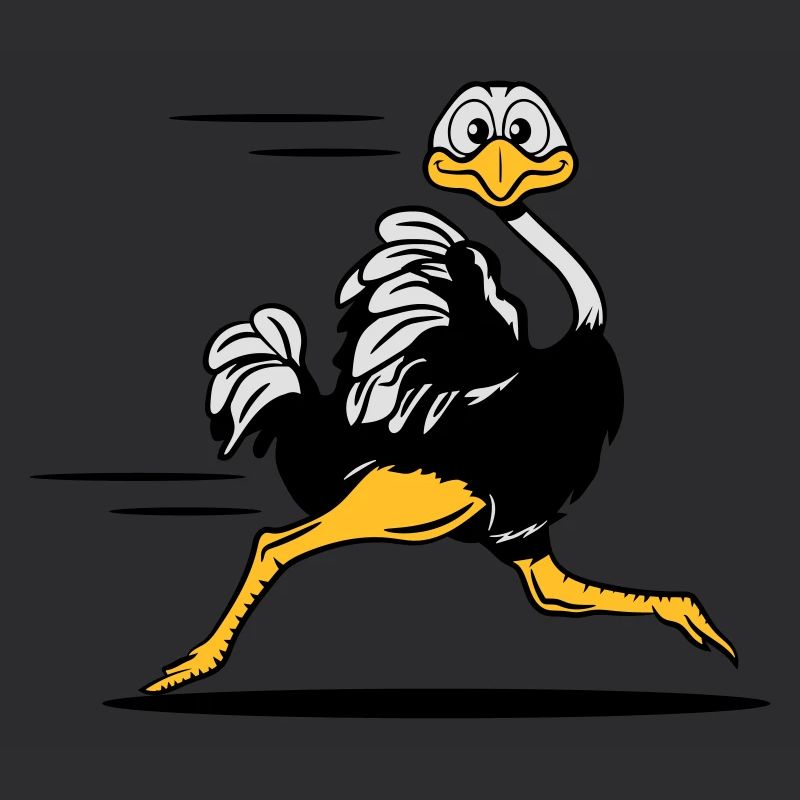 Strauss emu funny race run