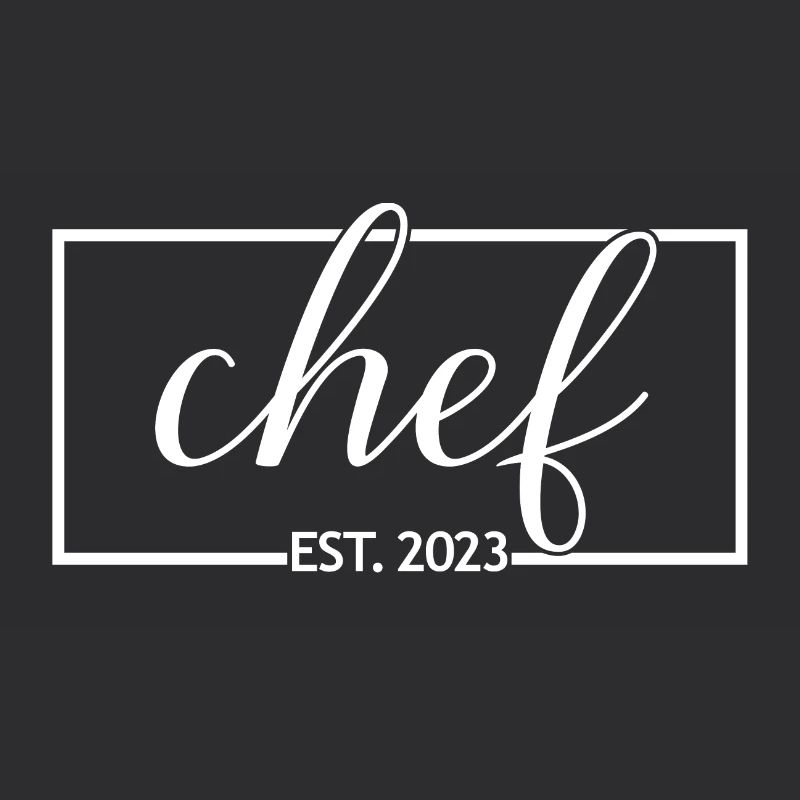 Chef Est. 2023 Absolvent Koch Culinary Art Student
