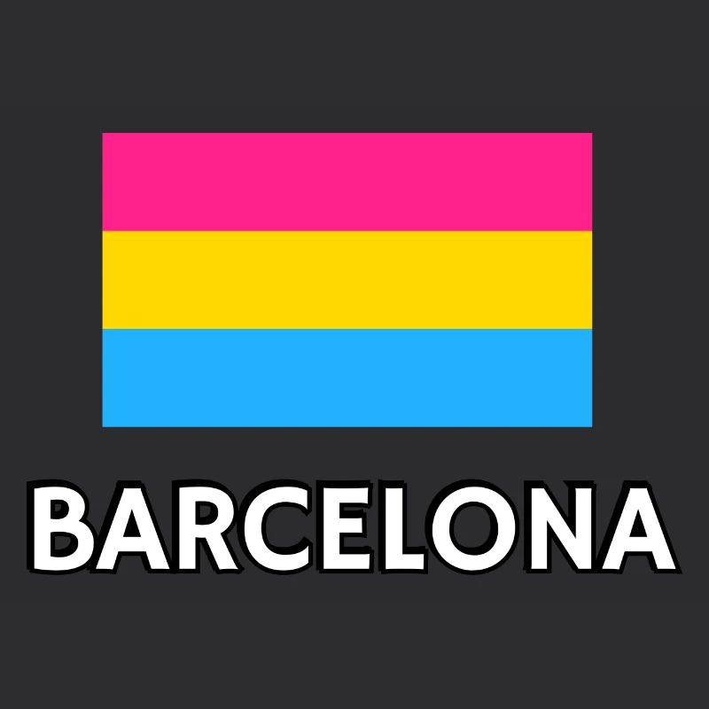 Drapeau de la Pan Pride Barcelone