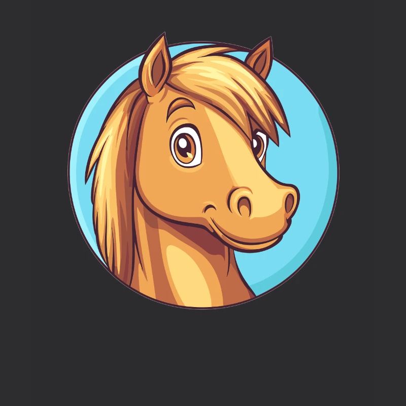 Cheval joyeux avec le sourire
