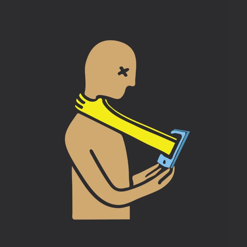 Gagging smartphone head
