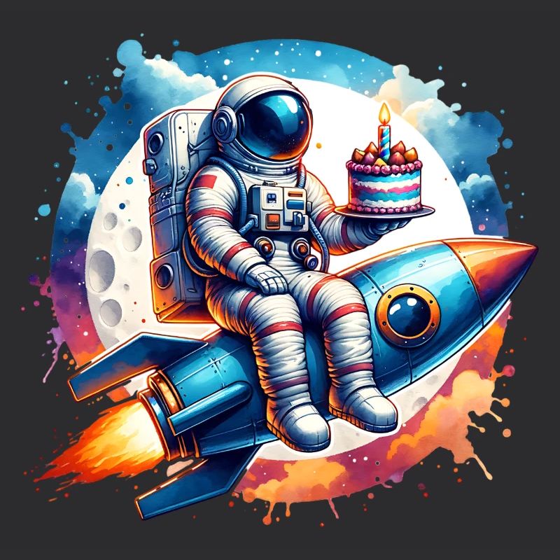 Astronaut Rakete Geburtstag