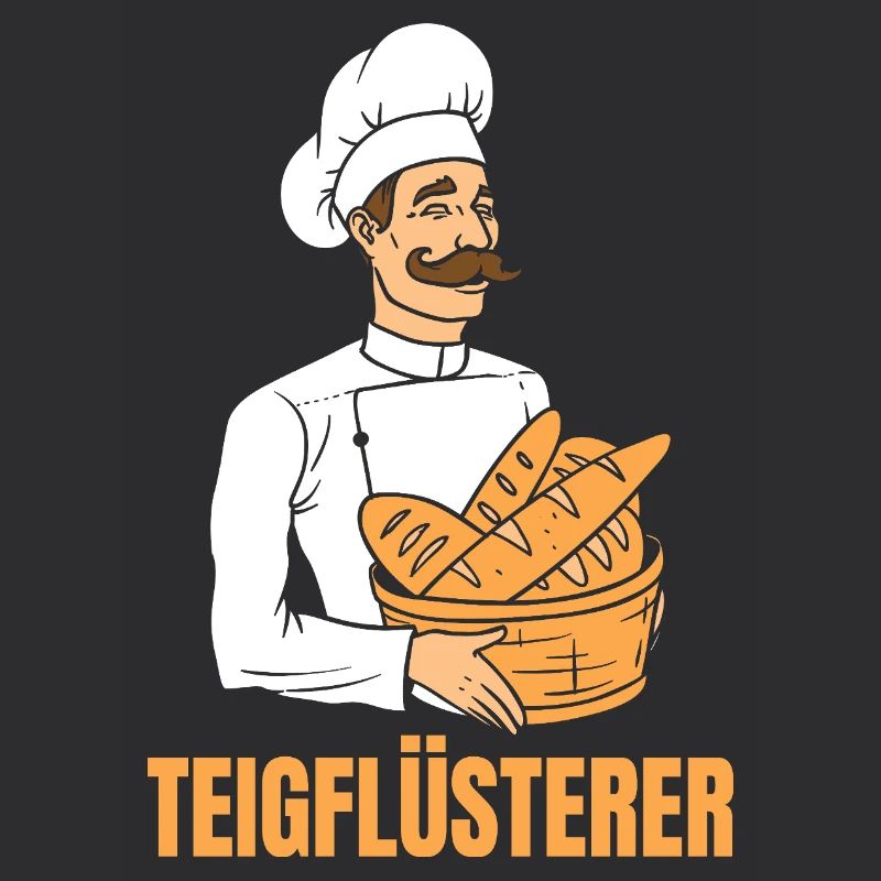 Bäcker Brotkorb Bäckermütze Teigflüsterer