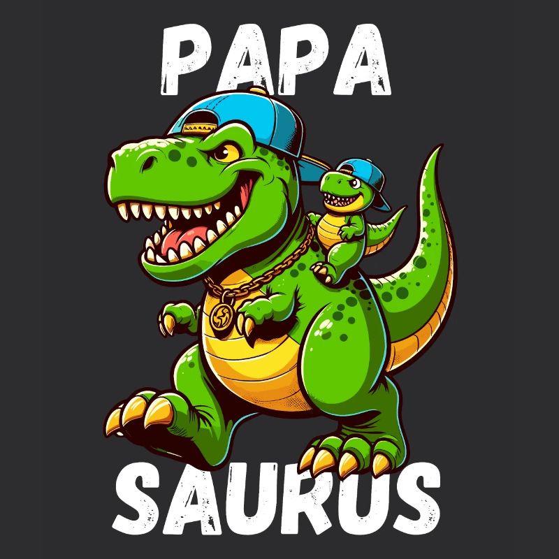 Papa Saurus Dinosaurier Vatertag Baseball Lustig