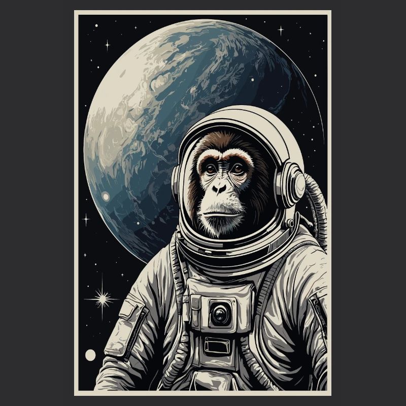 Astronauten Affe