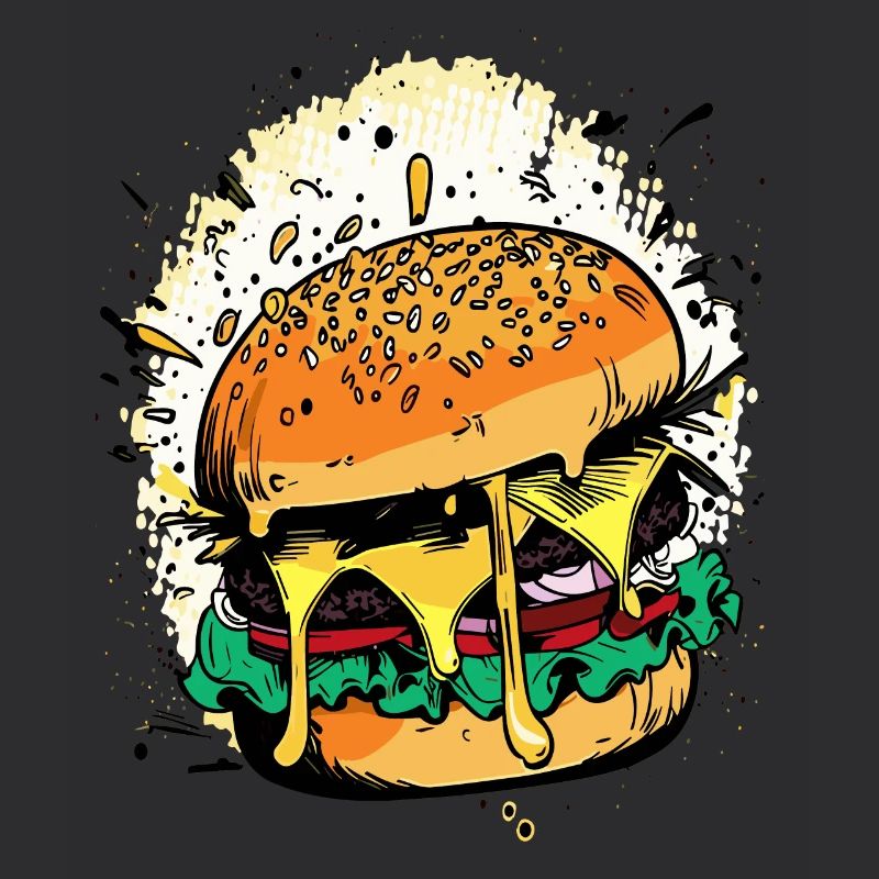 Cheeseburger Comic Burger