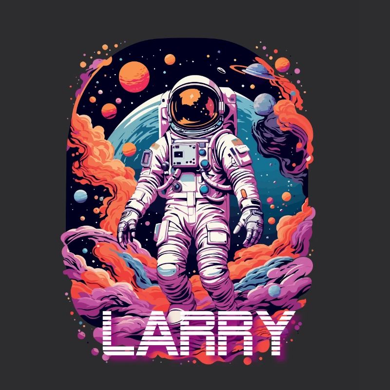 LARRY - Beau prénom de garçon avec astronaute cool
