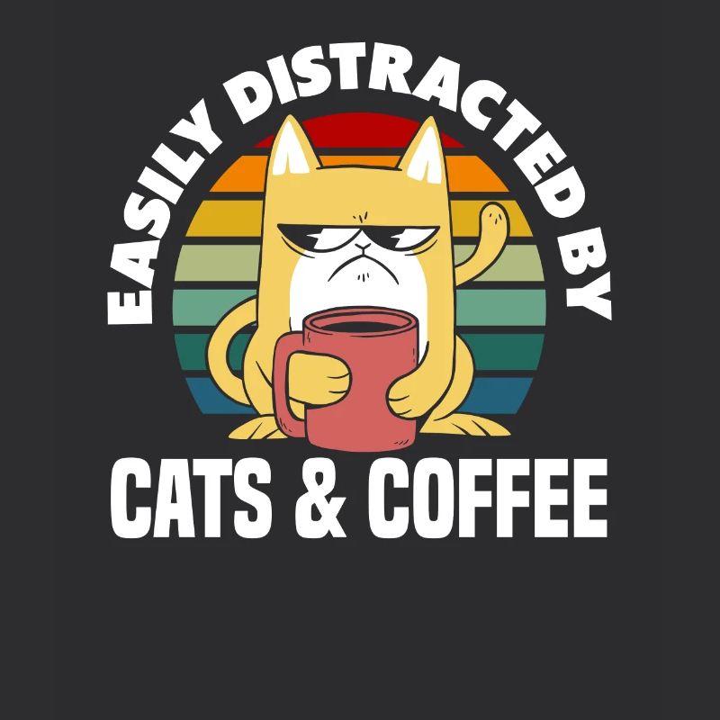 Chats et amateurs de café : simplement distraits