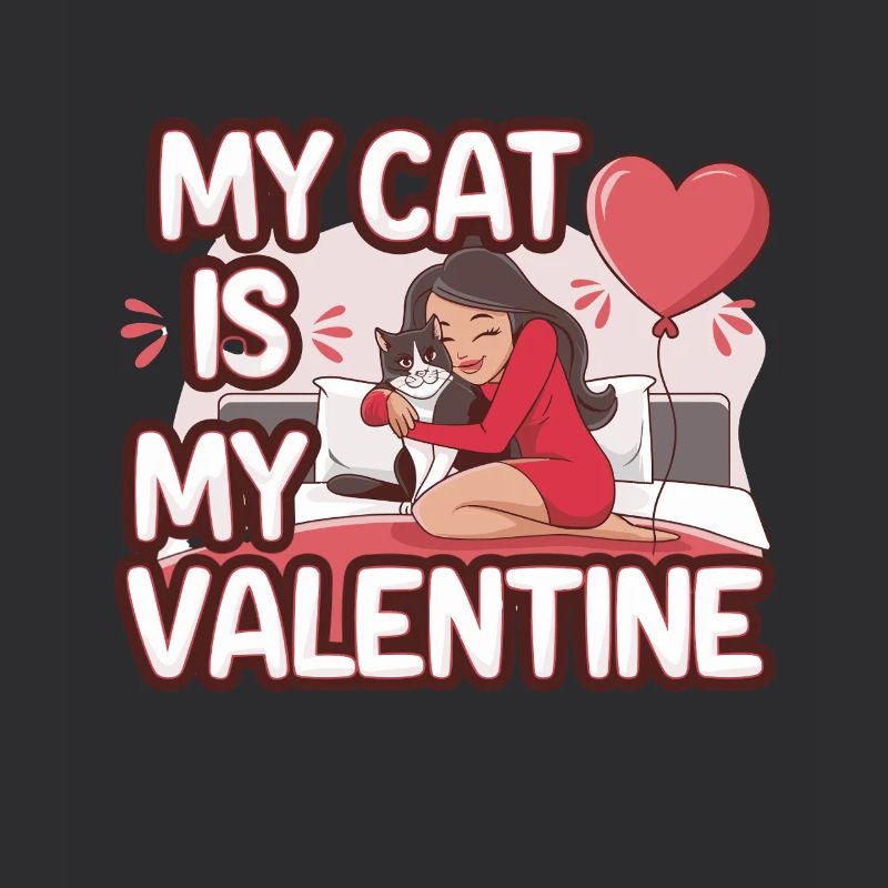 Mon chat est mon préféré de la Saint-Valentin