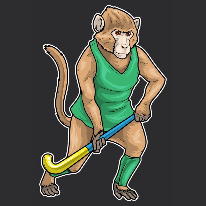 Affe Feldhockey Hockeyschläger