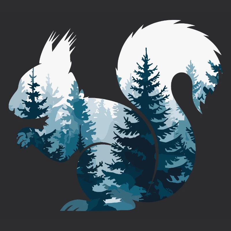 Squirrel Forest Nature