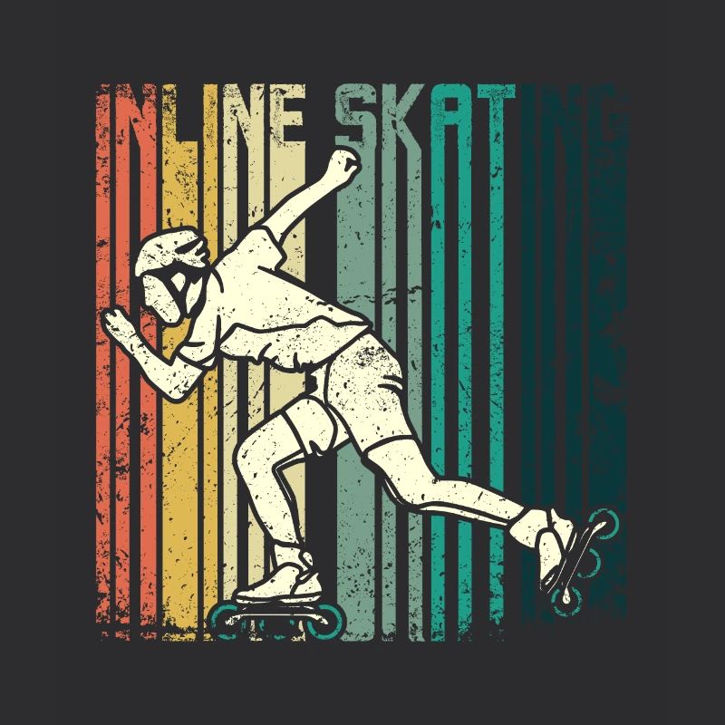 Retro Vintage rollerblade inline skating