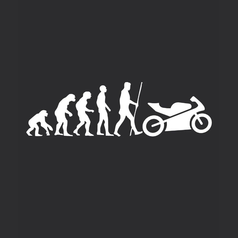 L'évolution de l'humanité est la moto