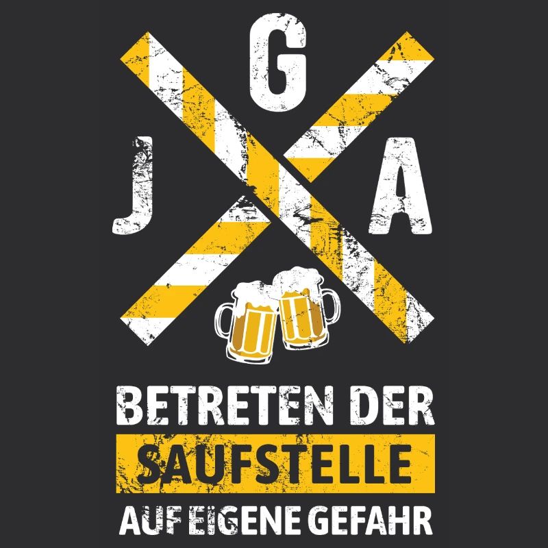 Enterrement de vie de garçon entrant dans le site de consommation d’alcool Avertissement