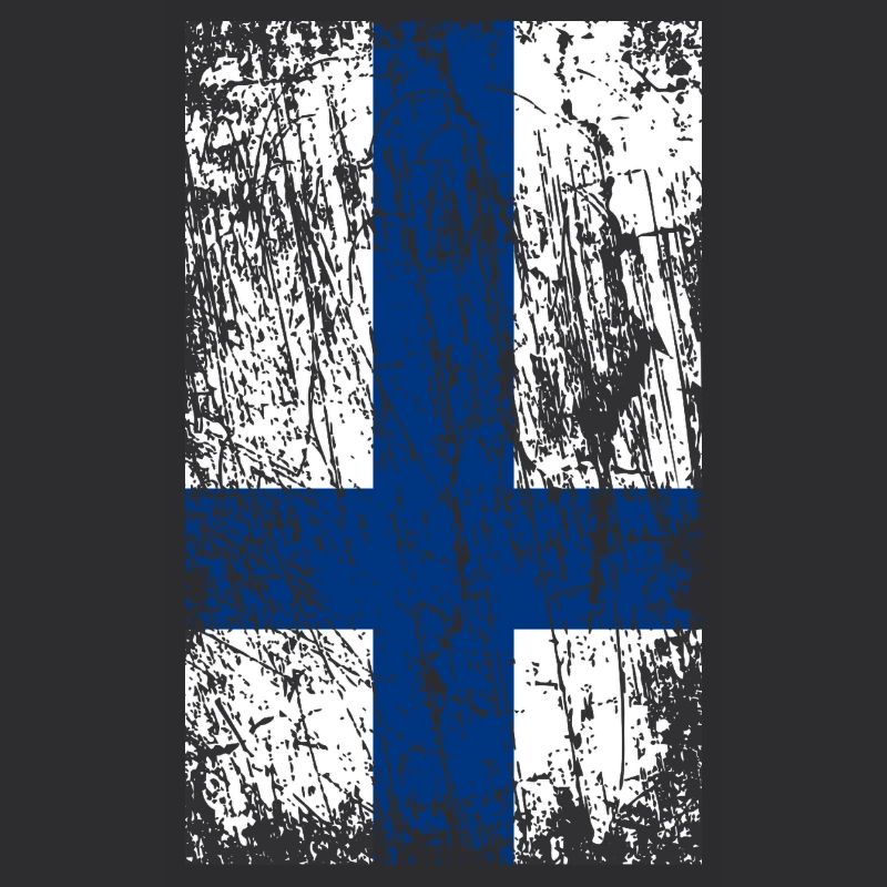 Drapeau vintage finlande