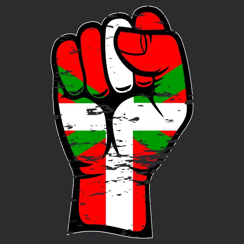 Poing de drapeau basque utilisé