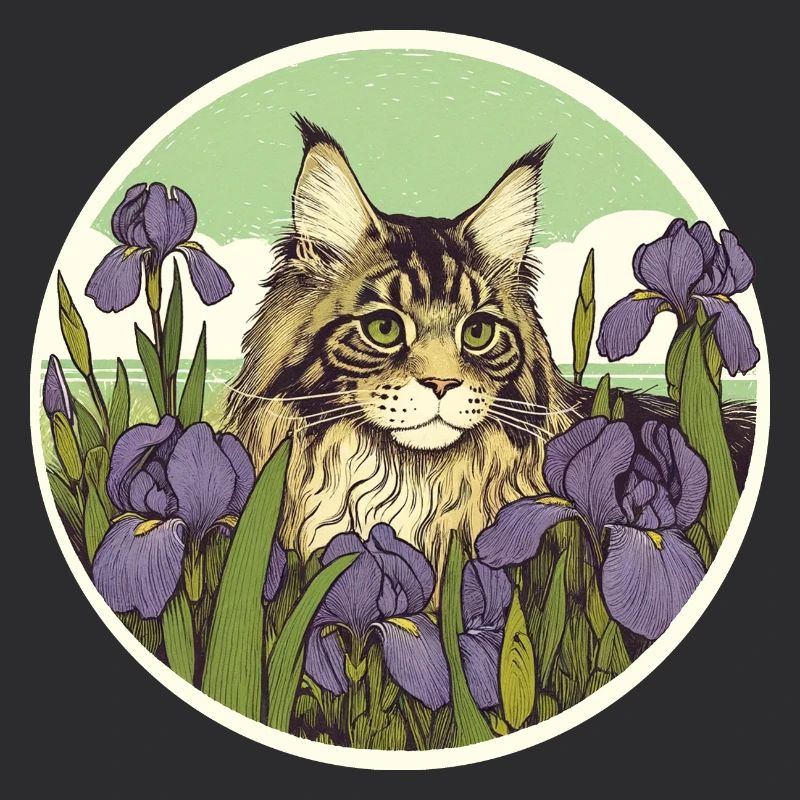 Brown Tabby Cat Iris