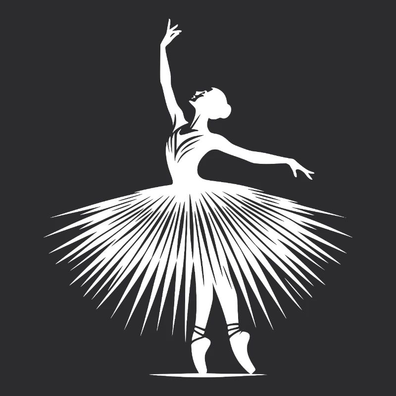 Dancing elegance in perfect ballerina pose