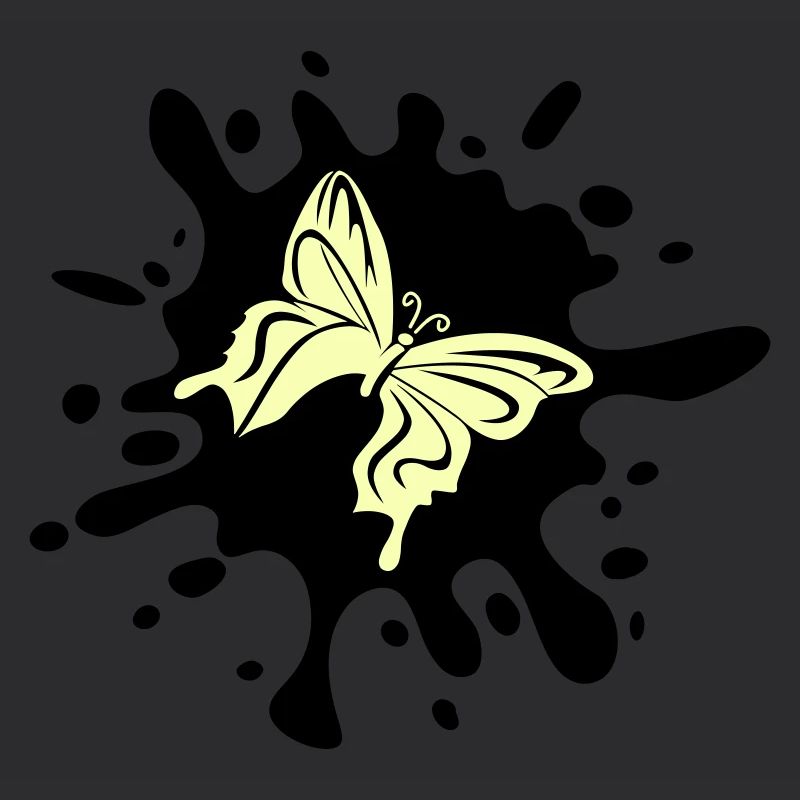 schmetterling farbklecks
