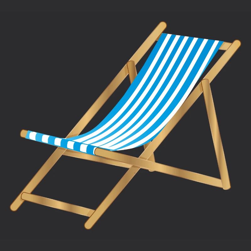 chaise longue marine rayée bleu blanc