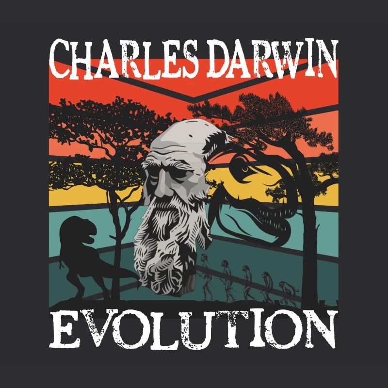 Charles Darwin Evolution textile Geschenkidee