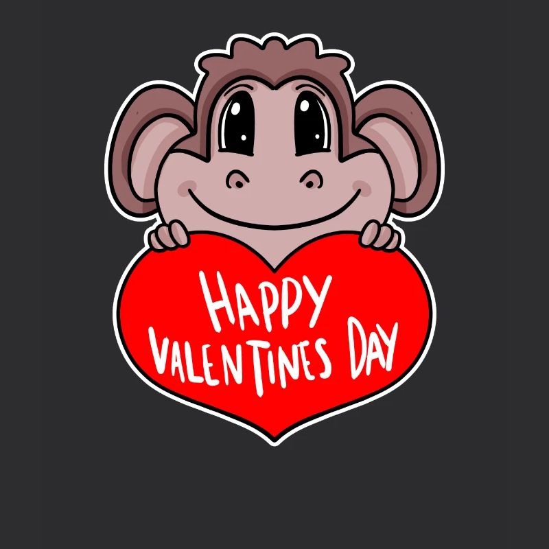 Singe de cœur de la Saint-Valentin