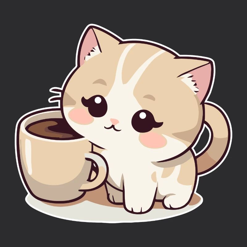 Cat with Coffee
