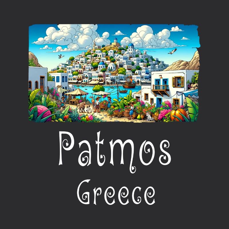 Patmos, Grèce, île de vacances, plage