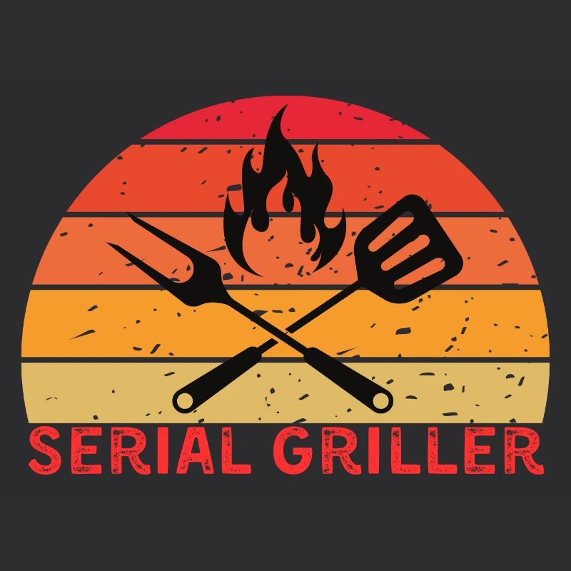 Serial Griller Retro BBQ Design