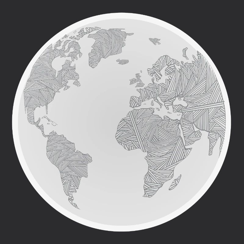 Geometric Globe Design