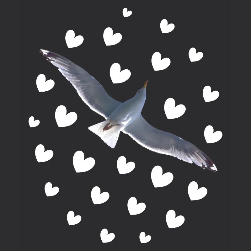 Mouette en vol, sois libre comme un oiseau