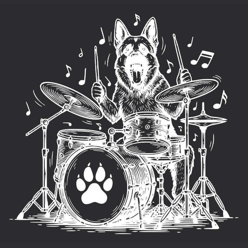 German Shepherd Drummer
