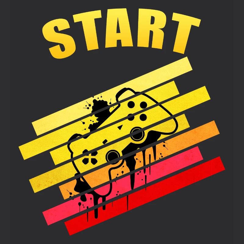 Retro vintage Start Gaming Controller | Neon Graff